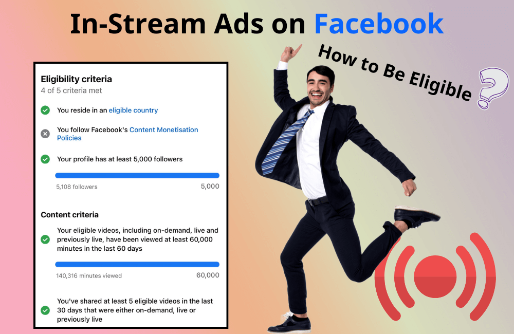 Làm sao để đủ điều kiện cho quảng cáo In Stream trên Facebook?