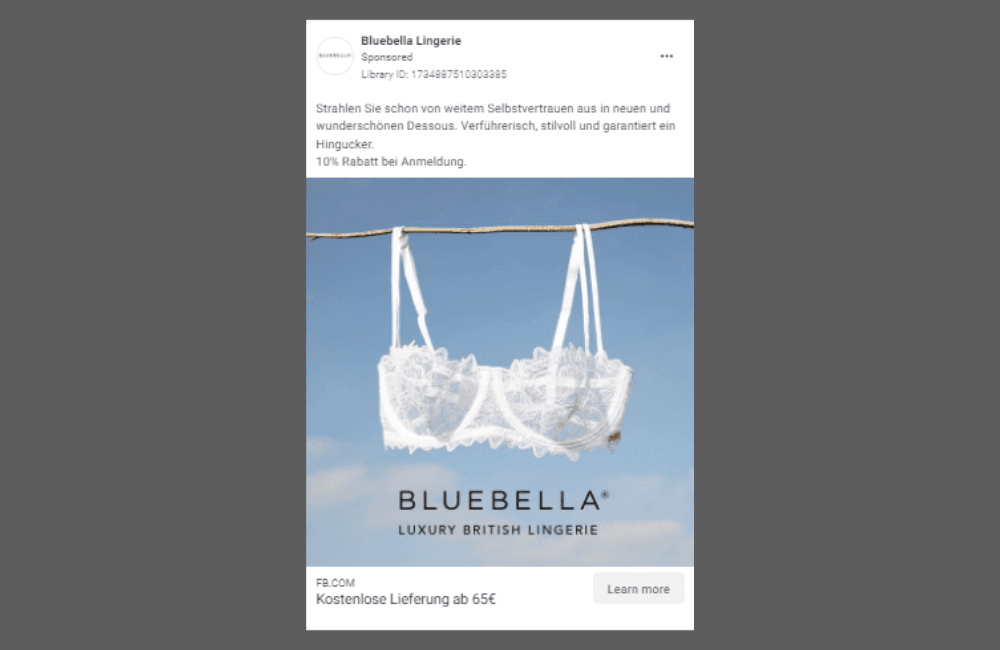 7 ý tưởng sáng tạo chuyển đổi cao cho quảng cáo áo Bra trên Facebook mà tuân thủ các quy tắc