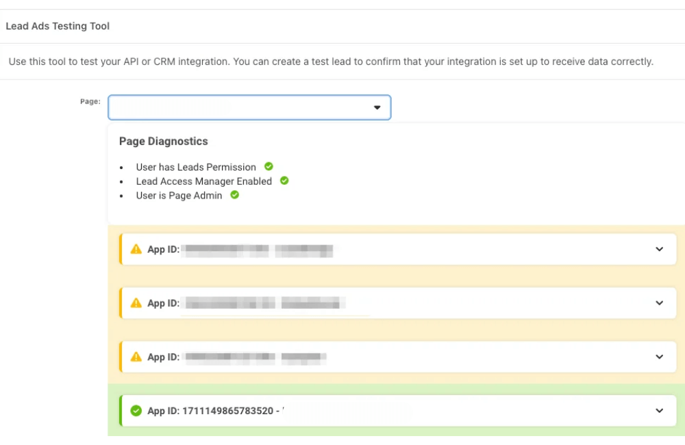 Những nguyên nhân khiến Facebook Lead Testing Tool không hoạt động. Khắc phục các lỗi thường gặp.