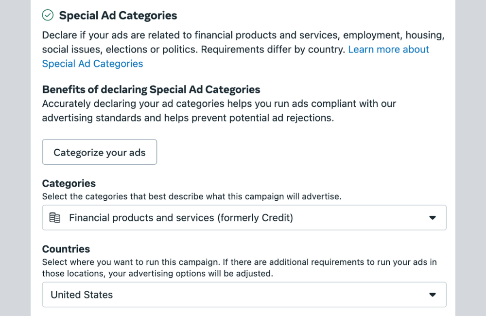 Những cập nhật của Facebook ảnh hưởng đến danh mục quảng cáo tài chính 