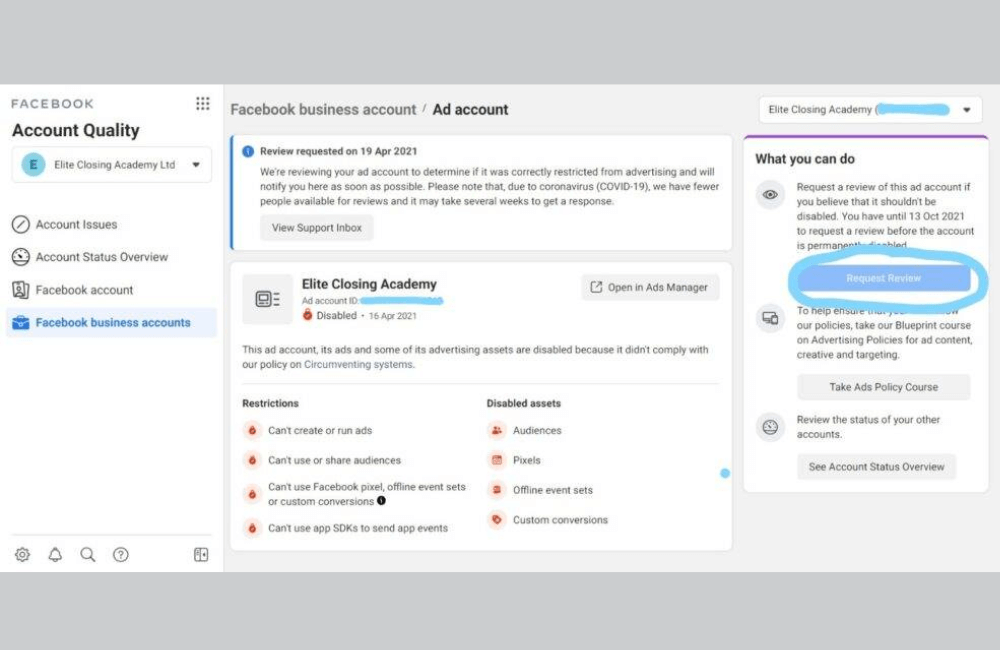 Account Quality cung cấp góc nhìn tổng quan về trạng thái tài khoản